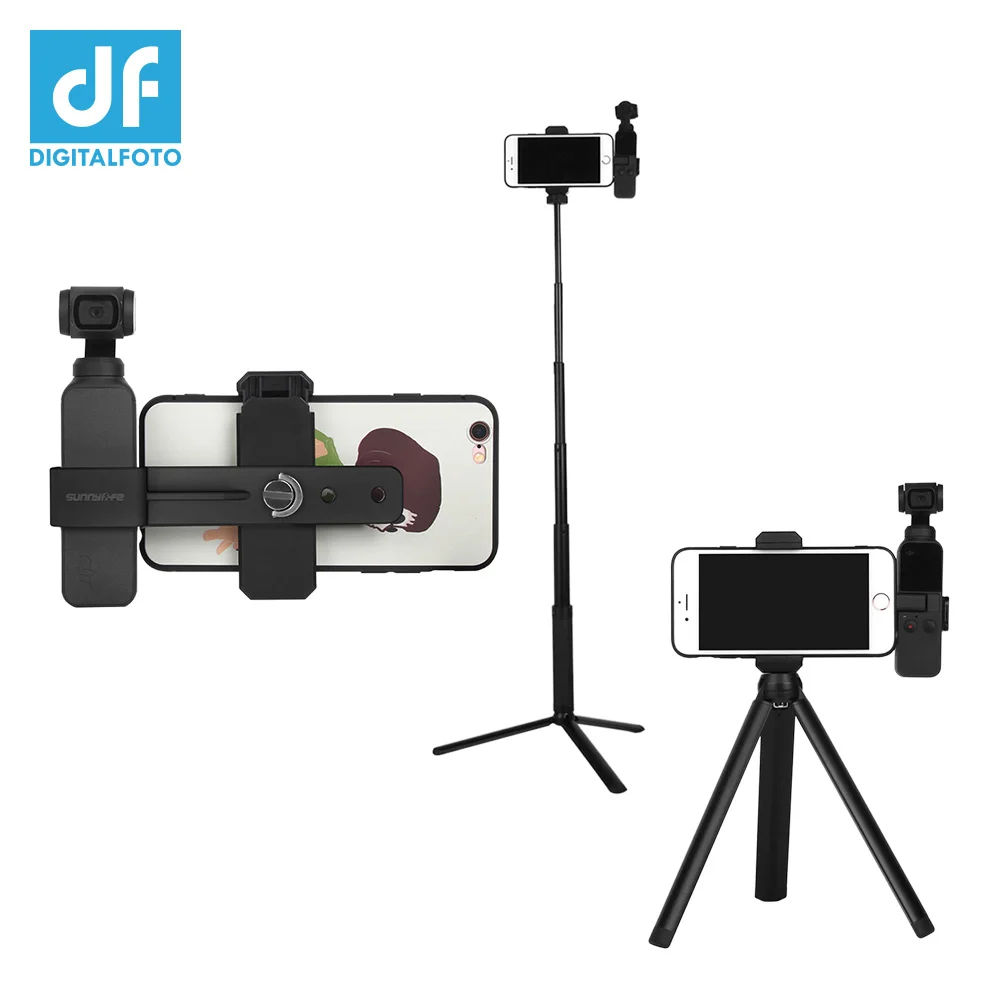 DF OP-TS01 DJI OSMO карманные аксессуары стабилизированная ручная мини ручка для фотоаппарата удлинитель палка для подключения телефона кронштейн