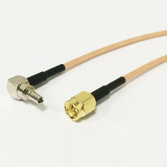 RF Pigtail SMA штекер CRC9 мужской 90 градусов разъем RG316 коаксиальный кабель 15 см адаптер 3g usb модем антенна удлинитель Кабель