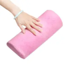 1 шт. мягкая Колонка розового цвета для дизайна ногтей УФ Гель-лак для маникюра Уход салон половина руки Подушка для отдыха инструмент оборудование для дизайна ногтей