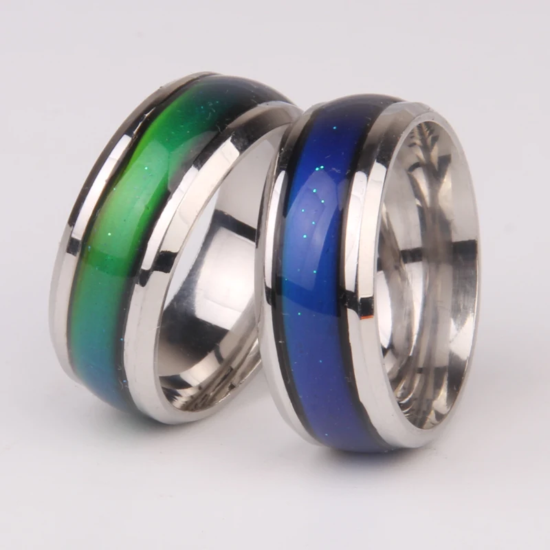 

Fine Jewelry Mood Ring Color Change Emotion Feeling Mood Ring Changeable Band Temperature Ring