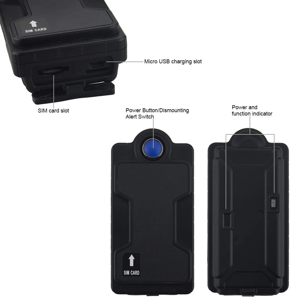GPS GSM GPRS трекер TK05SE локатор с сильным магнитом 5000 мАч большой аккумулятор