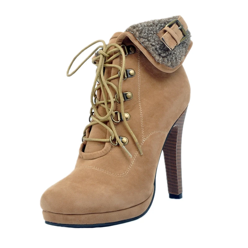 Yifsion/женские зимние ботильоны, пикантные ботинки на высоком квадратном каблуке, красивые Клубные женские туфли с круглым носком, 4 цвета