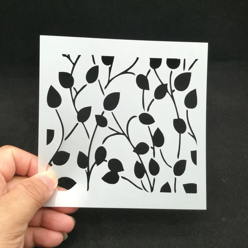 

13*13 Leaves pvc Layering Stencils for Diy scrapbook coloring,painting stencil,home decor diy etc. Product image