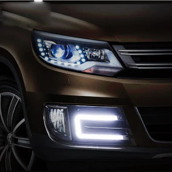 Автостайлинг, Tiguan противотуманная фара, 2009~, хром,! Автомобильный детектор, Tiguan Дневной светильник, рулевое колесо, Caddy, caravell, Classic, polo