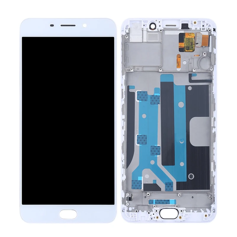 Черный Белый ЖК-экран Запасные части для OPPO R9s ЖК-дисплей дигитайзер Сенсорная панель с рамкой без битых пикселей Быстрая
