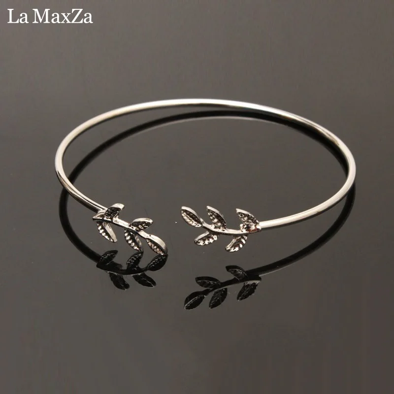Элегантные браслеты с хрустальными листьями для женщин цепочка золотые и
