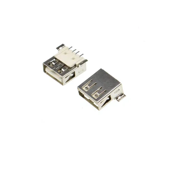 

20PCS USB 2.0 TYPE-A FEMALE SOCKET CONNECTOR 180 DEGREES SMT NO SIDE 4PIN