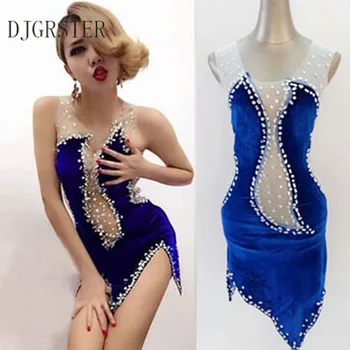

DJGRSTER 2020 Jazz dance Stage costumes for singers Hip hop dance costume Sexy Fashion Stage wear Stage dress for singer