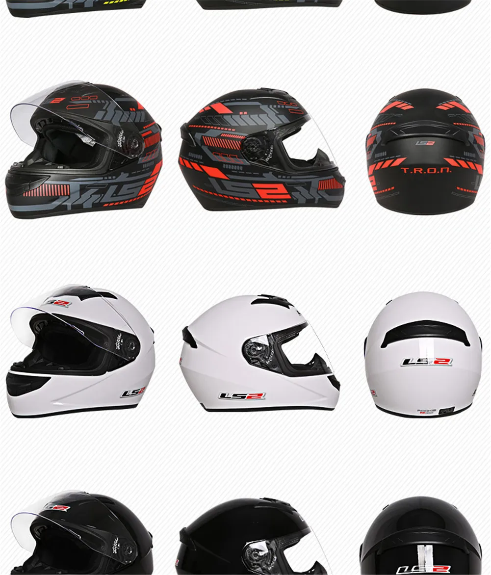 LS2 мотоциклетный шлем для гонок с полным лицом Casque Capacete Casco Moto Helm Kask шлемы Краш для Benelli Motociclista LS2 ROOKIE