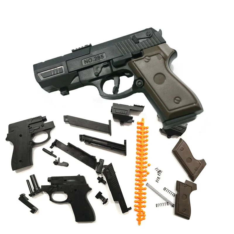 

1:3 Mini 10cm Toys Gun Model Building Blocks Assembled Toy Hands-on Educational Toy (Can Fire Bullets)Instruction Go To Details