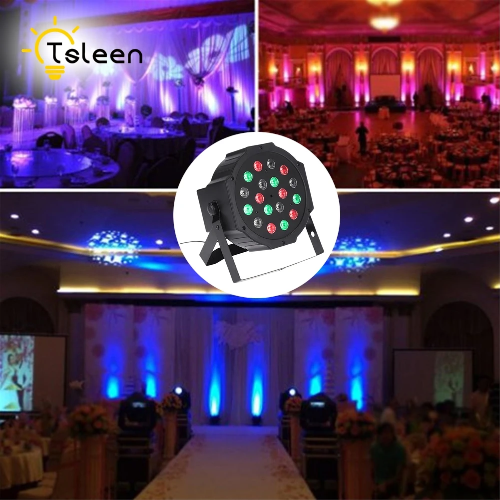 

TSLEEN Led Stage Lights 18 Led DMX512 Disco Laser RGB Effect Light Party Christmas Xmas Laser Projector Lamp Outdoor DJ Disco