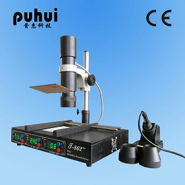 Горячая продажа PUHUI T 862 + BGA паяльная станция IRDA сварочная машина T862 Инфракрасная