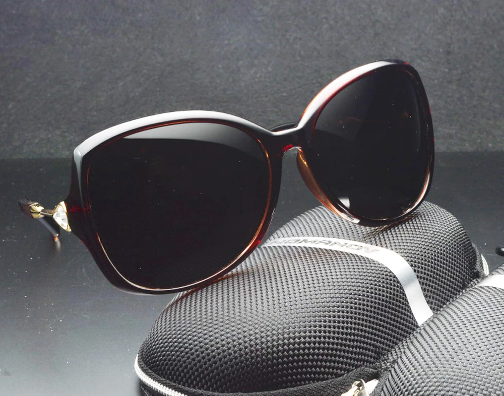 Настоящие солнцезащитные очки, поляризационные, Бабочка, Роскошные, большой размер, для вождения, TAC усиленный, поляризационные, Ed, для рыбалки, Uv 400, женские солнцезащитные очки