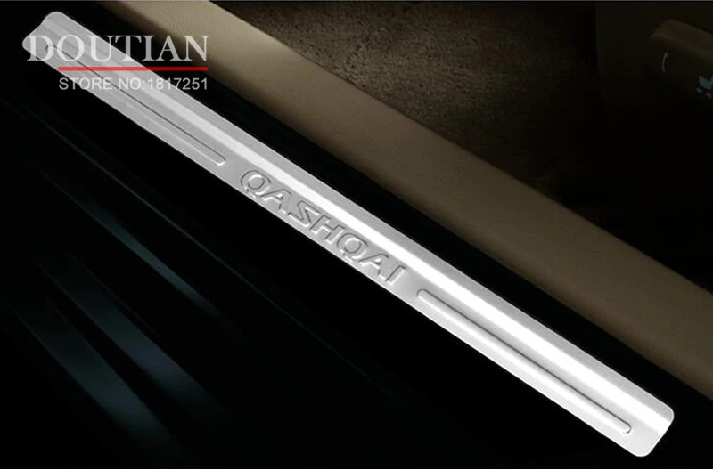 

For Nissan Qashqai J10 2007-2013 High Quality Stainless steel Welcome Pedal Scuff Plate Door Sill Cover car accessorie 4pcs