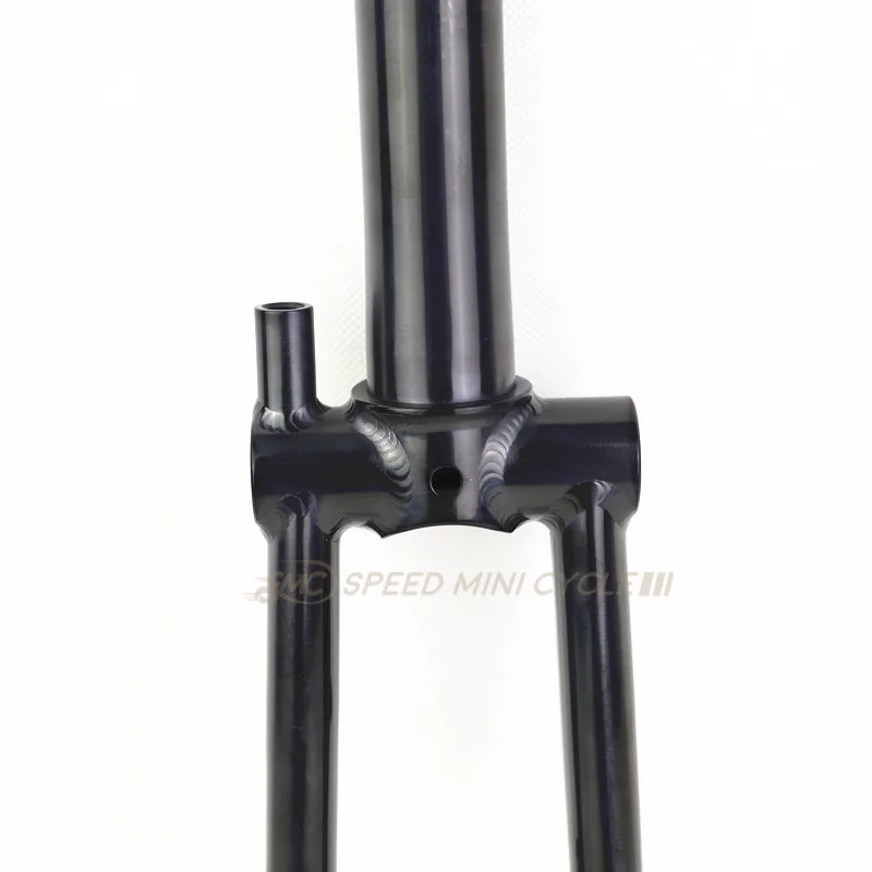 SMC титановая передняя вилка для велосипеда Brompton 1-1/" 74 мм, супер светильник, вилка, вес 287 г, лучший черный/матовый/Ti цвет, складные велосипеды