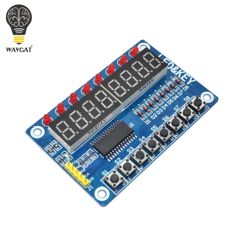 Модуль TM1638 ключевой дисплей для AVR Arduino новая 8 битная светодиодный вая