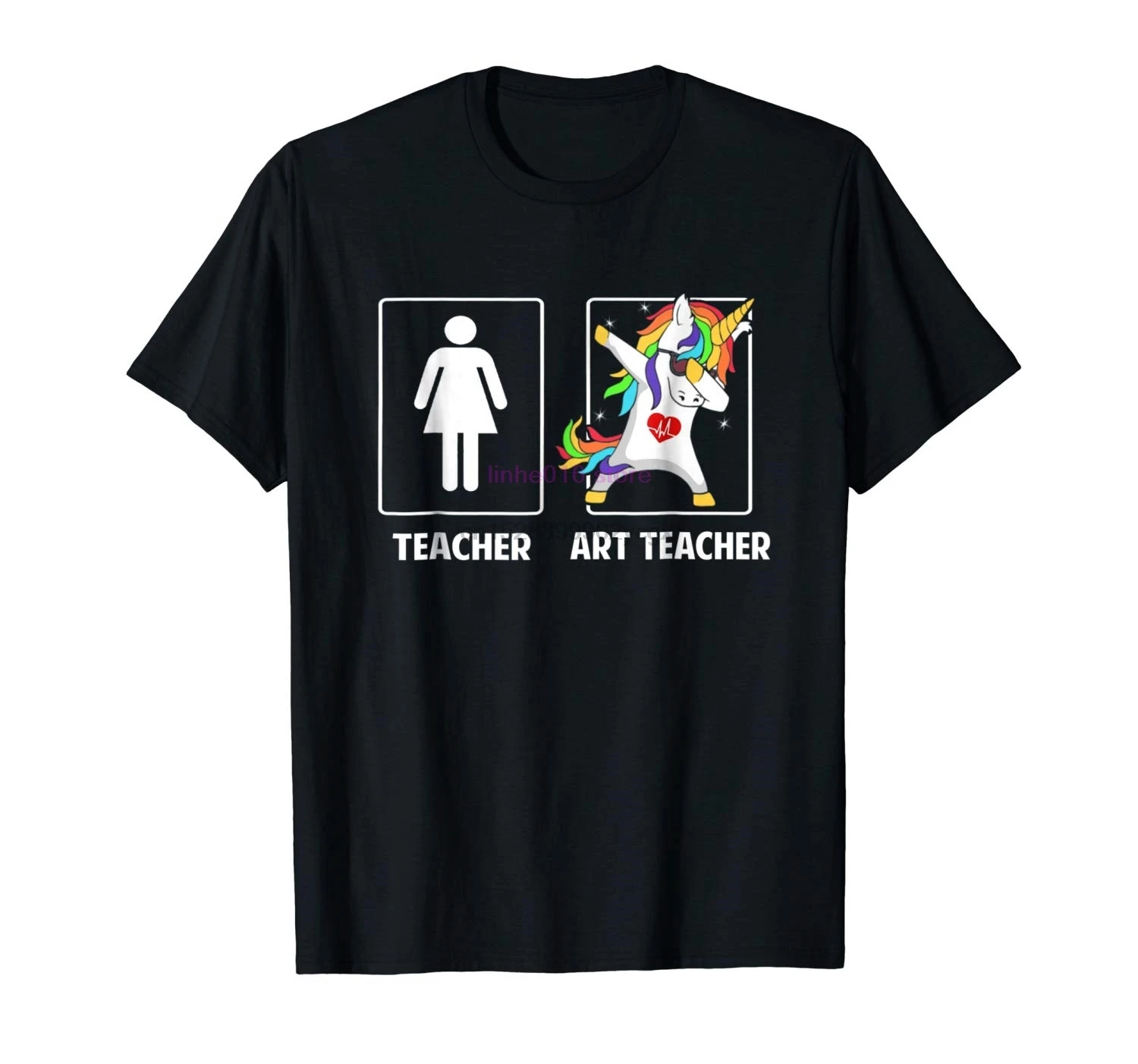 

GILDAN brand men shirt Art Teacher Unicorn Dabbing Funny T Shirt Gifts Dab Dabs