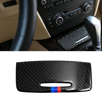 

For BMW 3 Series E90 E92 2005 - 2009 2010 2011 2012 Carbon Fiber Car Interior Center Control Cigarette Lighter Cover Trim