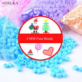 5mm Hama Beads 3D Puzzle Toys for Children Jigsaw Puzzle Perler Beads Educational Juguetes 500pcs/bag Brinquedos 1