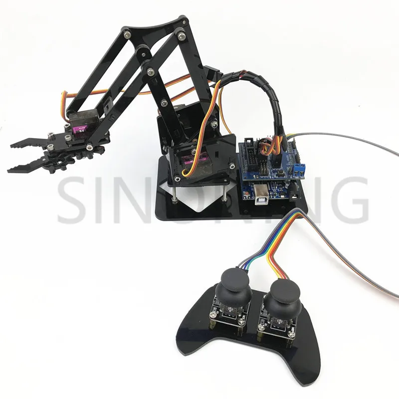 4DOF манипулятор arduino Роботизированный пульт дистанционного управления ps2 mg90s