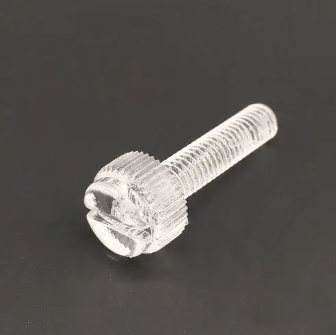 

50Pcs M3 M4 M5 M6 Transparent Thumb Screws Acrylic Plastic Hand Twist Screw Computer Hand Tighten Screws Hand Twist Screw
