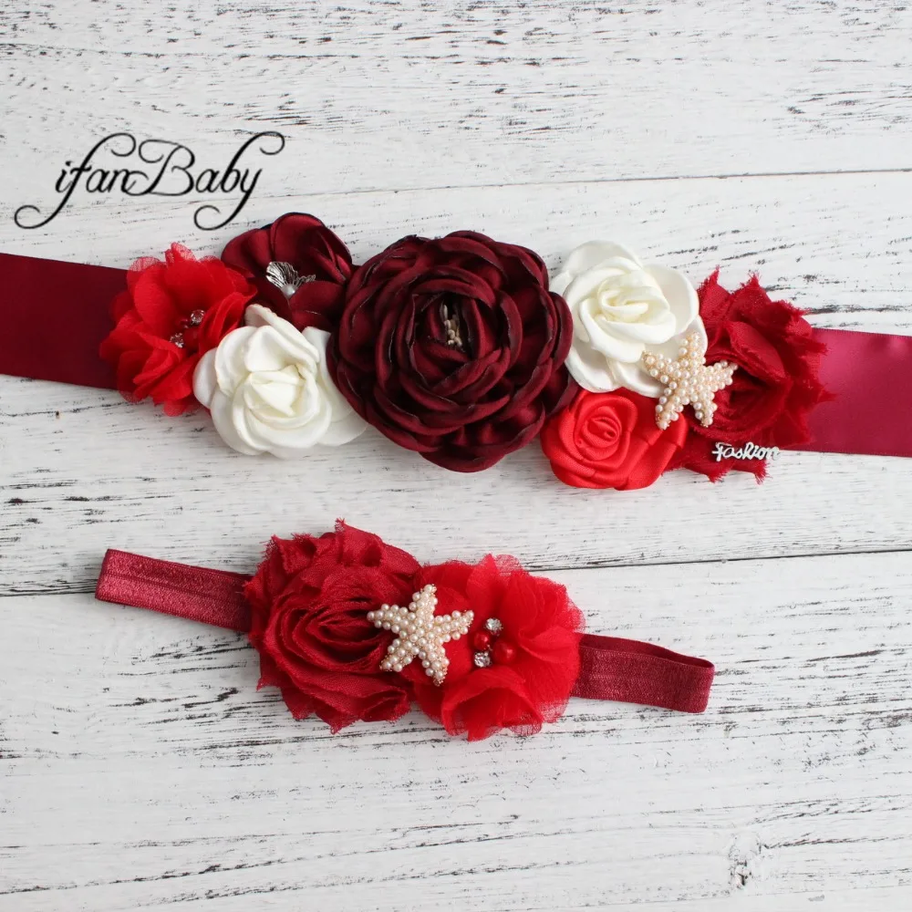 

Peach Beige sash belt Beach Flower Sash for Bridal wedding Belt Maternity WOMEN flower belt