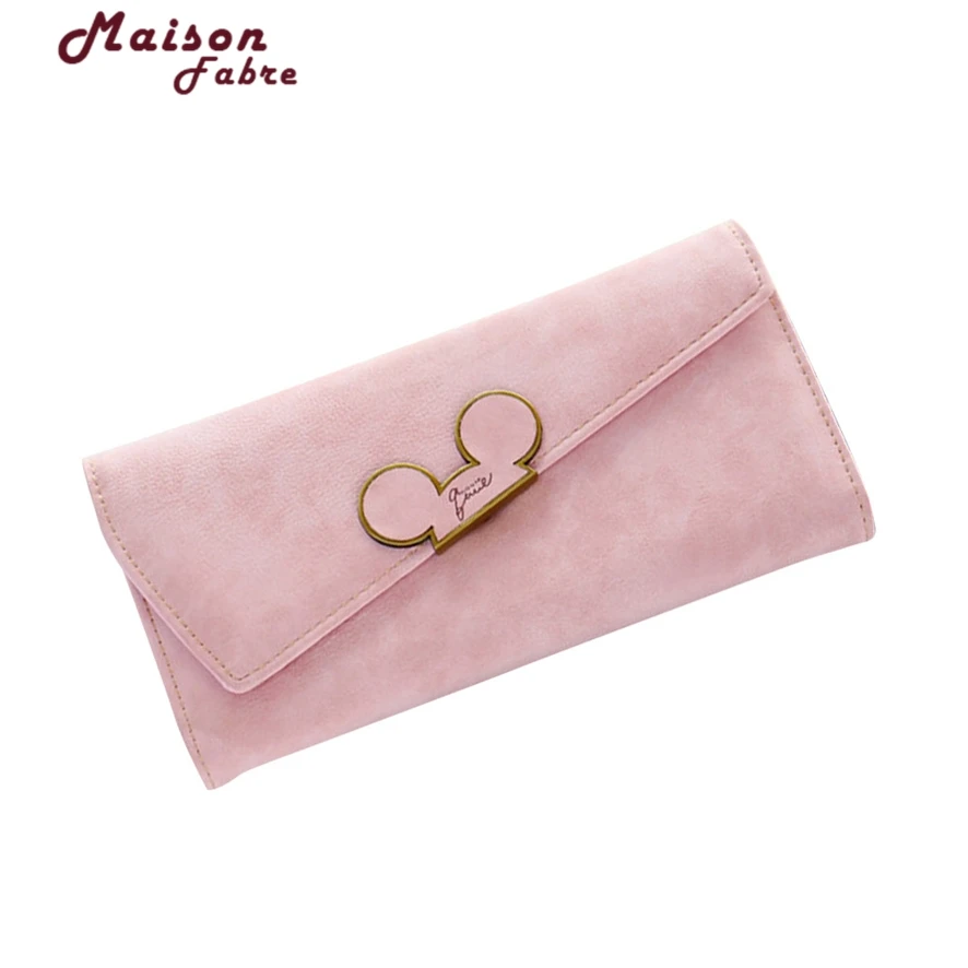 

Fashion designer Color Scrubs Long Women Wallet Ladies Mickey Purse Coin purses holders Lady Pocket Wallets #23