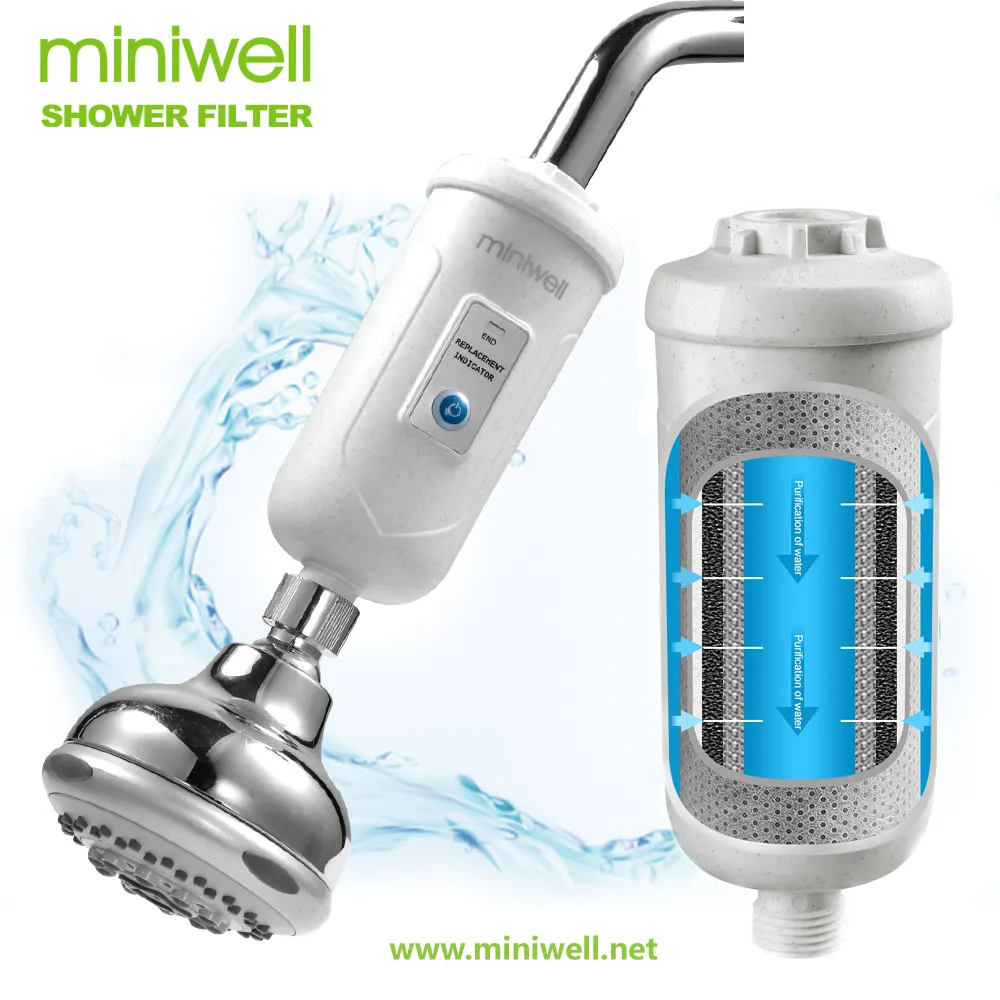 

Shower head with water filter L730 - Remove 99% chlorine, chrome color and cartridge inside