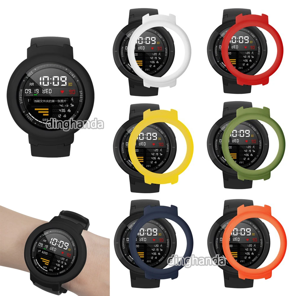 Тонкий чехол для ПК защитная рамка оболочка для Xiaomi Huami Amazfit Verge 3 часы красочные замена протектор для часов чехол