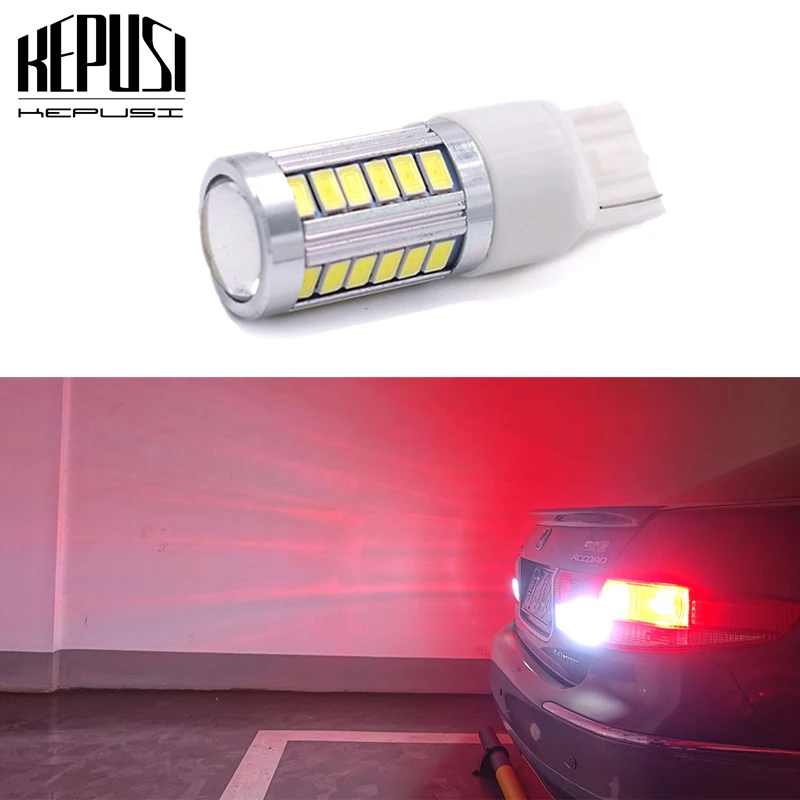 

KEPUSI 1PC T20 7440 W21W WY21W 33SMD 5630 Car LED Brake light Turn Signal lamp For Hyundai ix35 elantra solaris mazda cx-3 cx-5