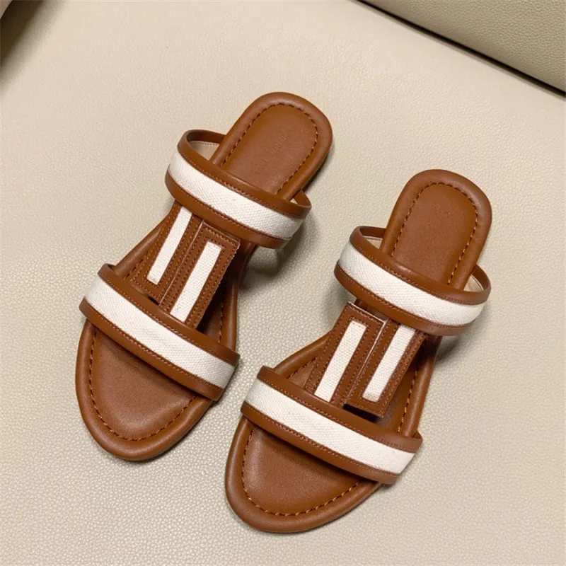 

GCYFWJ New Summer Slippers Brand Shoes New Fashion High Quality Flats Casual Shoes Woman Outdoor Soft Bottom Slipper Size 34-40