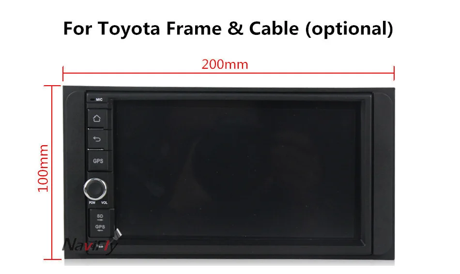 Sale NaviFly 7" 2 Din Android 7.1 Universal Car Multimedia Player GPS Navigation car Radio player for Nissan Toyota Audio Head Unit 11