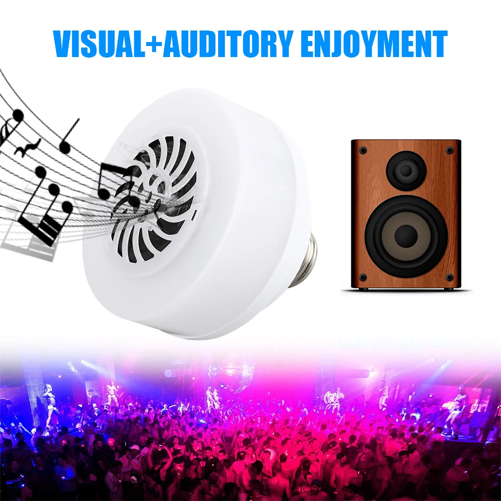 

LED Music Bulb Loudspeaker Bluetooth 4.0 Wireless RGB Speaker Light Lamp 7W Remote Control E27