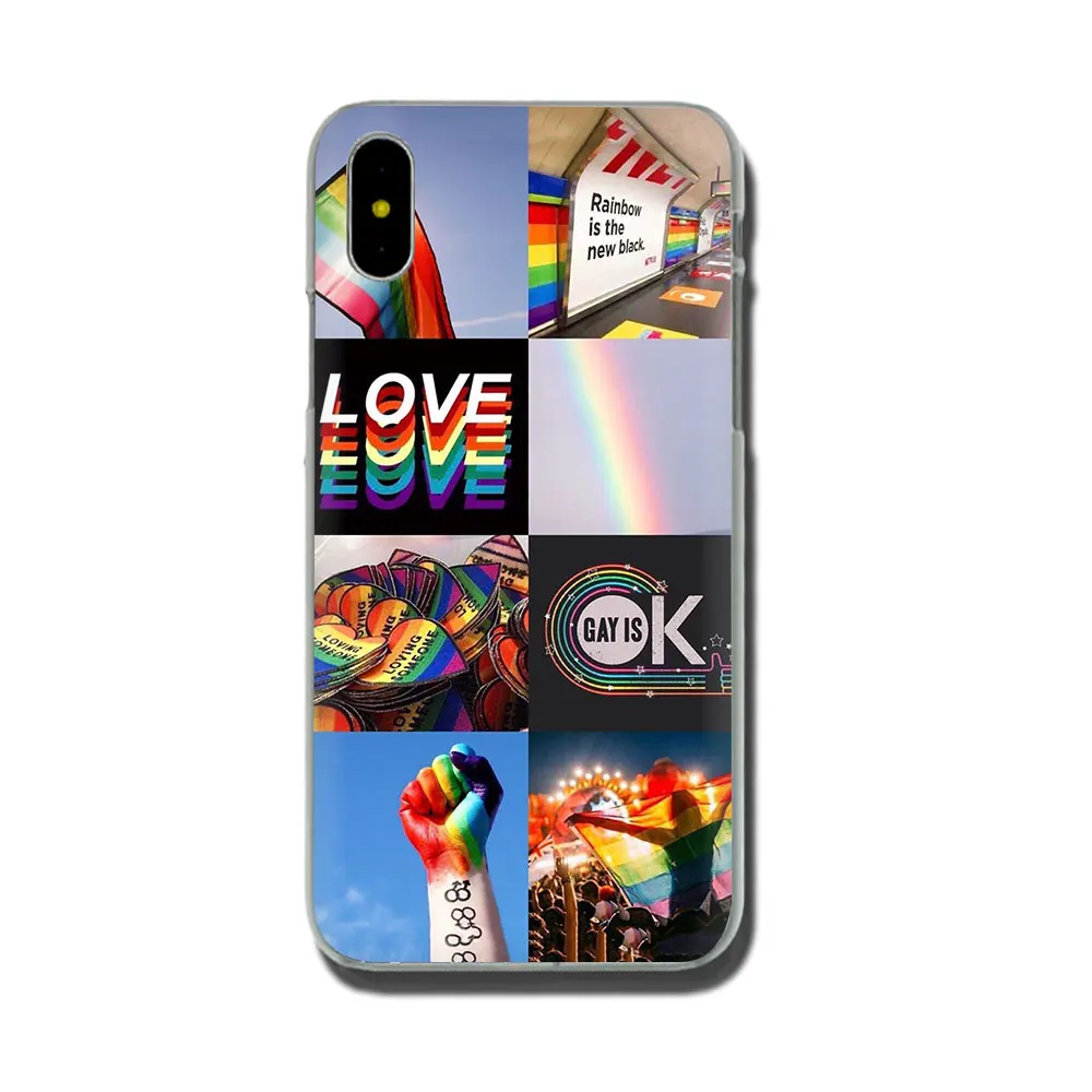 ЛГБТ Радуга, фестиваль Прайд арт жесткий чехол для телефона iPhone 11 Pro XR XS Max X 8 7 6 6S Plus - Цвет: H9