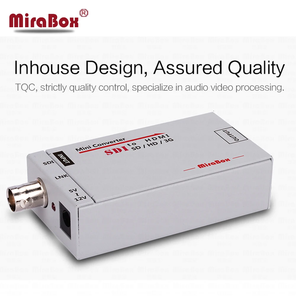  1080P Mini 3G SDI To HDMI Converter With Audio For HD Camera SDI To HDMI Video Converter Mini Box S