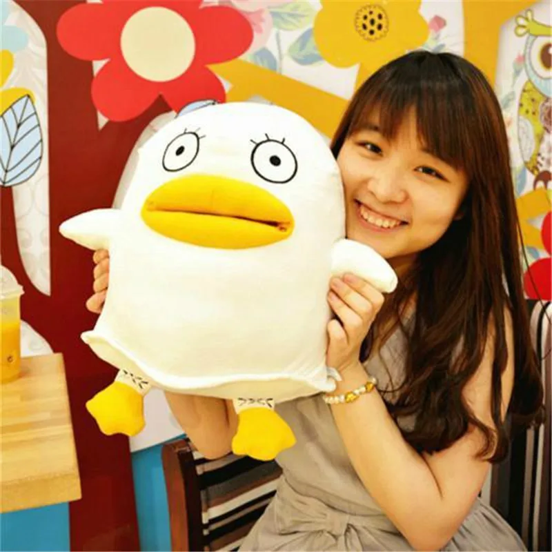Gintama Silver Soul Sadaharu Elizabeth Plush Toys Anime Cartoon Dolls Soft Comfort Travel Rest Cushion Pillow  (3)