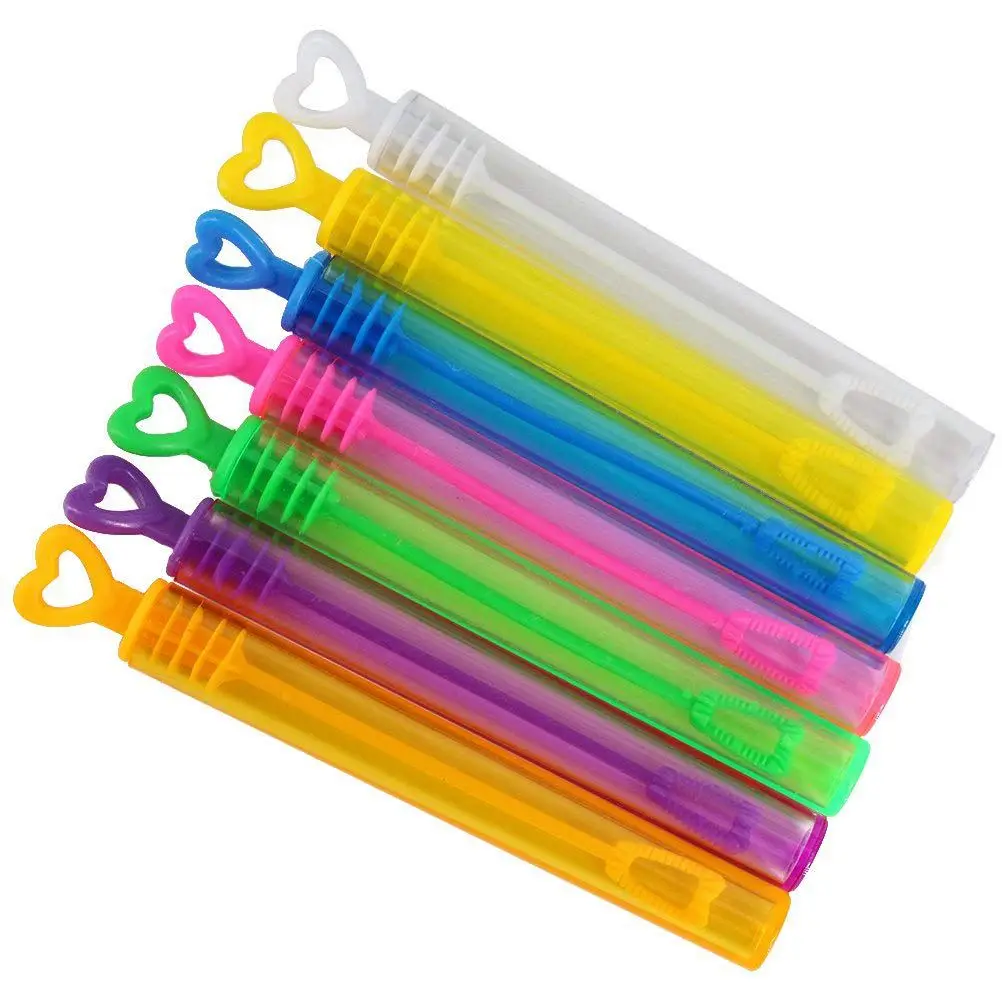 

Bubble Sticks Wand 42Pcs Heart Tube Bubble Stick for Home Wedding Birthday Party Decorations Summer Gifts Bubbles Fun Toys (Ra
