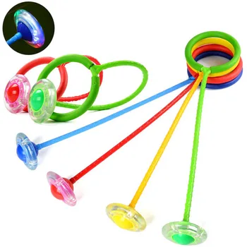 

2016 new children jumping ring adult fitness flash QQ Dancer bouncing ball thrown foot ball With sponge rings toys