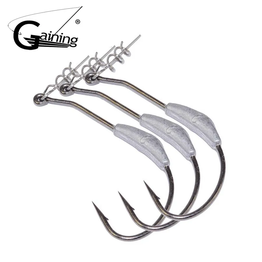 

Gaining 6pcs/lot Lead Fishing Crank Hook 2g 2.5g 3g Lead Jig Head Fish Hook for Soft Fishing Bait of Fishing Tackle Hooks