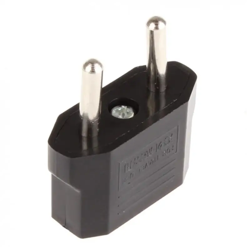 

1pcs Universal Travel Plug Adapter for European Country with Two Round Prongs European Standard Plug