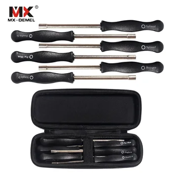 

MX-DEMEL 6Pcs Mini Handle Screwdriver High Carbon Steel Carburetor Screwdriver Set Tool Adjustment Hand Tools Accessories