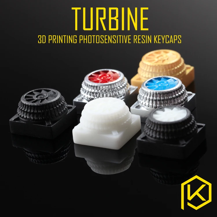 Новинка блестящие колпачки для ключей 3D печать pla турбина Турбокомпрессор