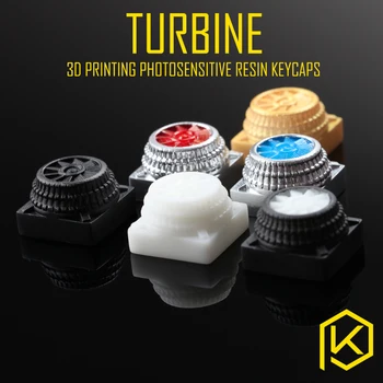

Novelty Shine Through Keycaps 3d printed print printing pla turbine turbo custom mechanical keyboards light Cherry MX compatible