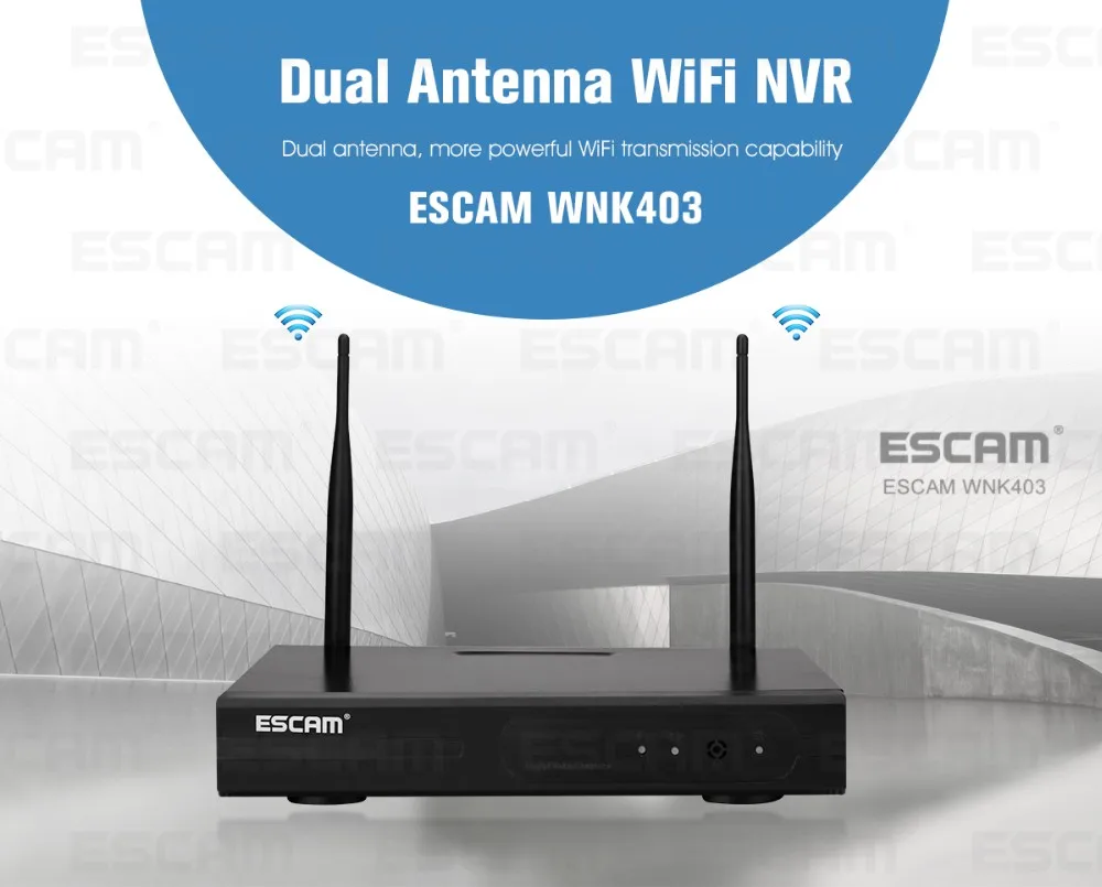 ESCAM WNK403 Plug and Play Беспроводной NVR комплект P2P 720P HD Открытый ИК Ночное Видение безопасности IP Камера WI-FI CCTV Системы