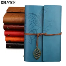 DELVTCH PU Leather Retro Kraft Paper Strap Notebook Vintage Travelers Refillable Sketchbook Blank Pages Diary Journal Kids Gifts DELVTCH PU Leather Retro Kraft Paper Strap Notebook Vintage Travelers Refillable Sketchbook Blank Pages Diary Journal Kids Gifts