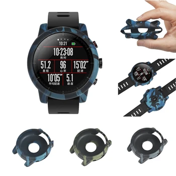

Protector Shell for Xiaomi Huami For Amazfit 2/2S Stratos Full Frame Silicone Protective Case for amazfit 2 stratos Watch Frame