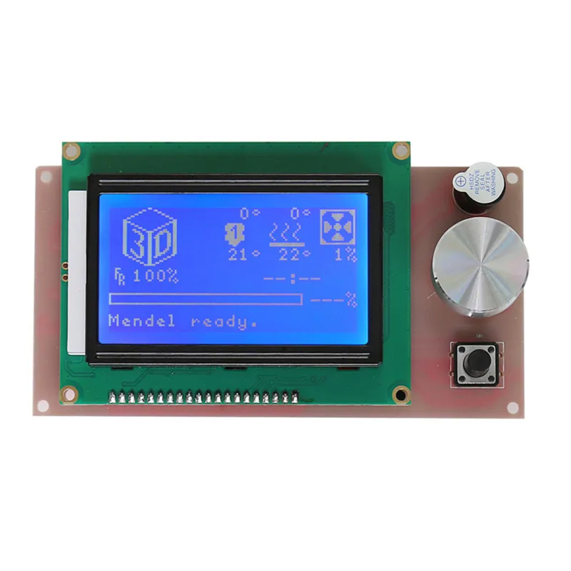 3D принтер аксессуары LCD12864 ЖК-дисплей Панель управления RAMPS1.4 Бесплатная доставка