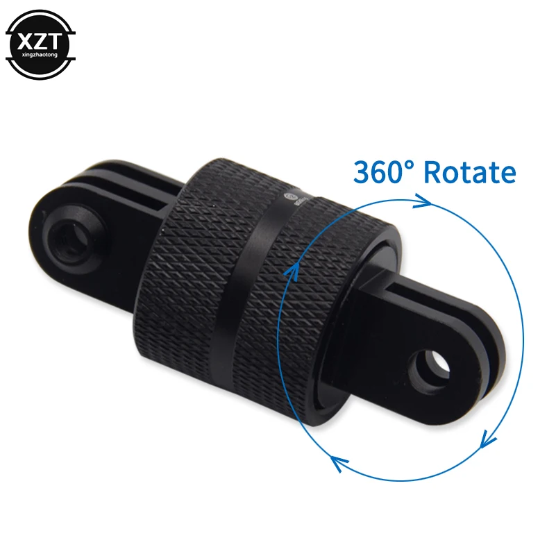 Universal 360 Degree Swivel Rotating Aluminium Tripod Mount Adapter Head Pivot Arm Connector for Gopro hero6/5/4 Cam Accessory