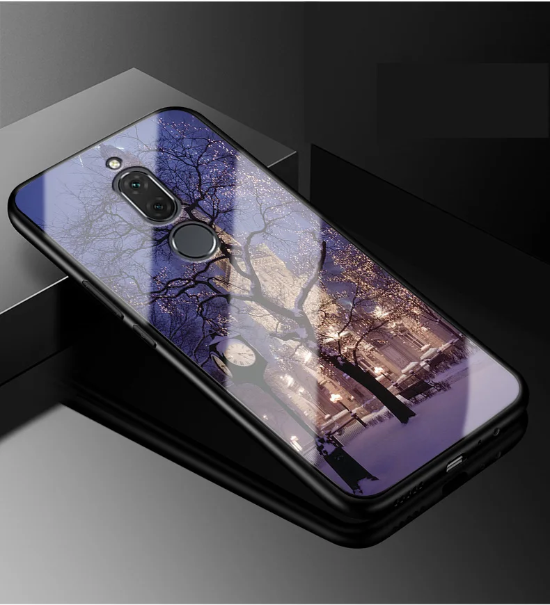 E для huawei mate 10 Lite чехол из закаленного стекла модный жесткий чехол для huawei Nova 2i чехол Nova 2 i чехол из закаленного мягкого бампера