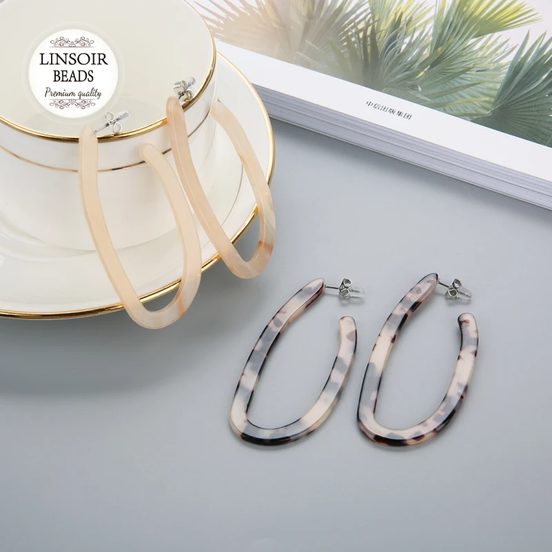 

1 Pair Acrylic U Shape Drop Dangle Earrings For Women Statement Big Earrings 2018 Fashion Jewelry Party Accessories Bijoux